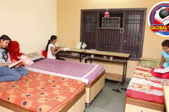 “Government hostel building for girl students symbolizing education support and women empowerment in India.”