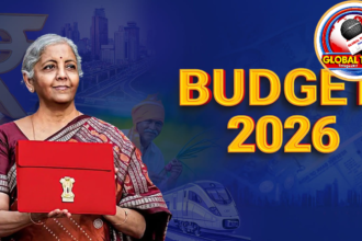 “Union Finance Minister Nirmala Sitharaman presenting key economic reforms and development initiatives in New Delhi.”