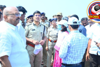 సీఎం చంద్రబాబు పర్యటన భద్రతా ఏర్పాట్లను పరిశీలిస్తున్న కర్నూలు ఎస్పీ విక్రాంత్ పాటిల్ ఐపీఎస్