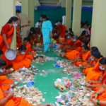 శ్రీ భీమేశ్వరాలయంలో హుండీ ఆదాయం లెక్కింపు కార్యక్రమంలో పాల్గొన్న దేవస్థానం అధికారులు
