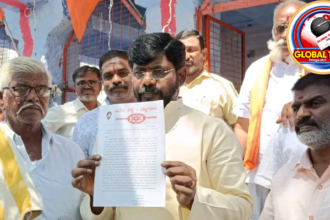 ఎమ్మిగనూరు కోతుల బావి శ్రీ అభయ ఆంజనేయస్వామి దేవాలయం భూ వివాదంపై మాట్లాడుతున్న జనసేన స్థానిక నాయకుడు చల్లా వరుణ్