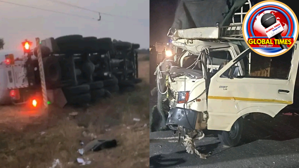 కర్నూల్‌లో ఘోర రోడ్డు ప్రమాదం: మంత్రాలయం దగ్గర 12 మంది మృతి – యాత్రికుల బొలెరోను ఢీకొన్న సిమెంట్ ట్యాంకర్