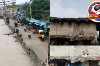 Adoni old bridge side wall collapse after heavy rains, raising safety concerns among residents